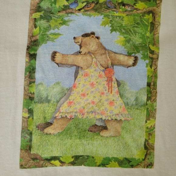 Rare Vintage Paris Bottman Design (Danceing Bears) T-shirt - Picture 2 of 6